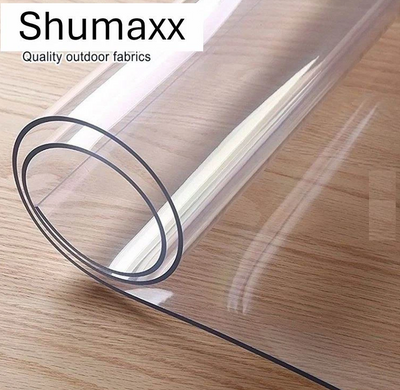 CLEAR PVC 650GSM Heavy Duty Waterproof Vinyl Fabric Marine Plastic Sheeting UV 0.50mm Thick