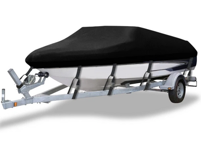 210D Boat Cover 11FT-13FT Heavy Duty  Waterproof V-Hull Marine Speedboat Ski UV