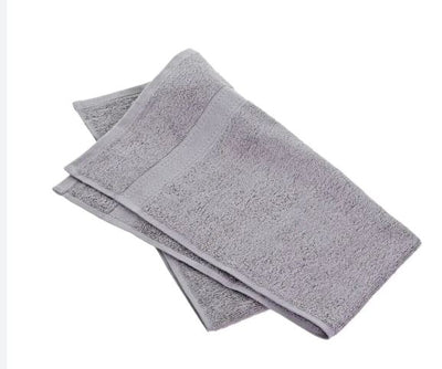 1Pc Grey Face Towel Pure Cotton 380GSM