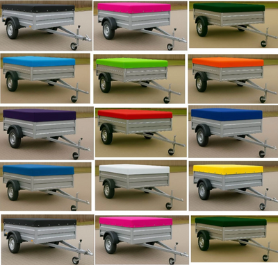 Trailer Cover Boxed Corners Waterproof PVC Tarp Tie Down Bungee Cord Heavy 650GS