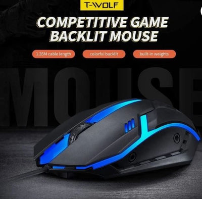 Gaming Mouse RGB LED Light USB Wired Pro Optical With Side Buttons