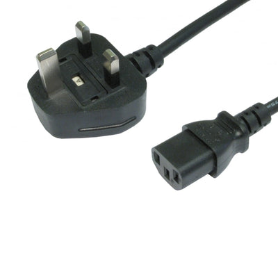 1.8m UK 3 Pin Plug To IEC C13 (Kettle lead ) PC power Cable