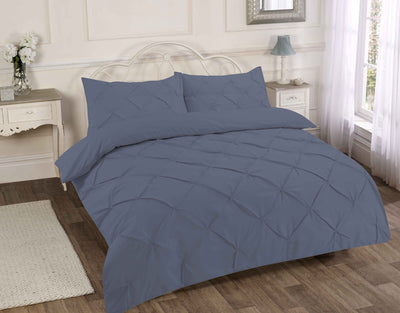 NEW ALEXANDER PIN TUCK DUVET QUILT COVER BED SET SINGLE DOUBLE KING SUPER DOUBLE