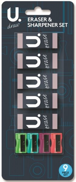 31 Pcs Stationery Math Set Pens Pencils Eraser Calculator School Office Home Set