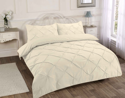 NEW ALEXANDER PIN TUCK DUVET QUILT COVER BED SET SINGLE DOUBLE KING SUPER DOUBLE