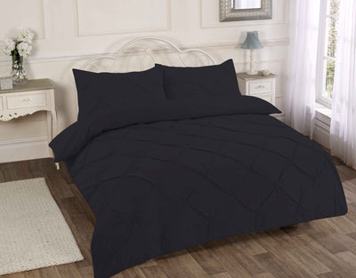 NEW ALEXANDER PIN TUCK DUVET QUILT COVER BED SET SINGLE DOUBLE KING SUPER DOUBLE