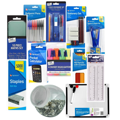 78 Pcs Stationery Set Back to School Math Set Pens Pencil Calculator board ruler