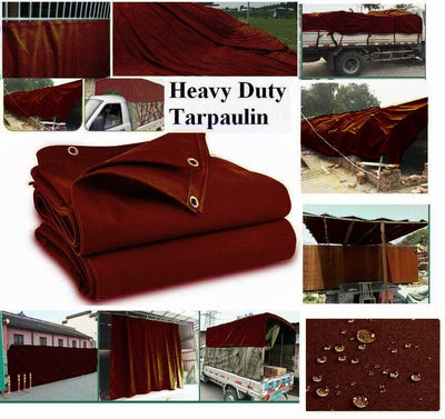 Heavy Duty Waterproof Canvas Tarpaulin Cotton Tarp Car Boat Cover Ground Sheets