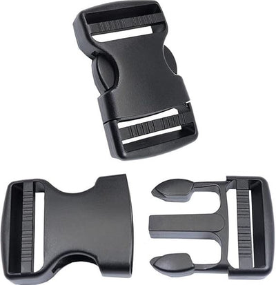 38mm Side Release Buckles Heavy-Duty  – Military Grade Dual Adjustable Plastic Buckle Clips
